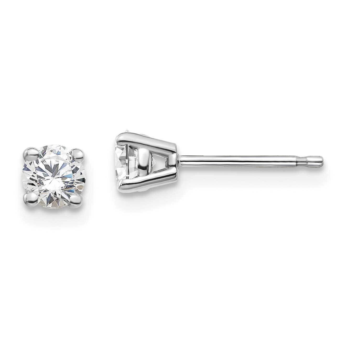 1/2Ctw Vs/Si, D E F, 4-Prong Earrings 14k White Gold Lab Grown Diamond EM1016-050-WLD, MPN: EM1016-…