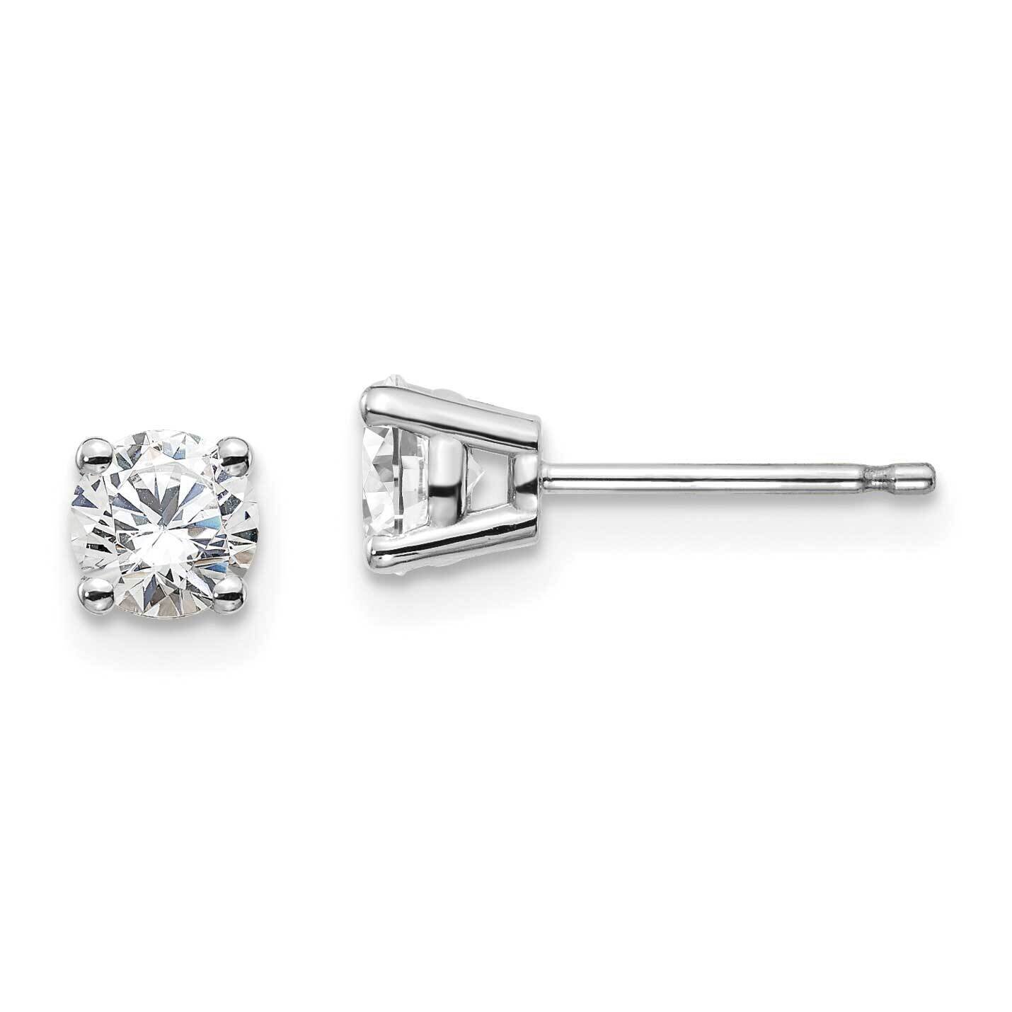 2/3Ctw Vs/Si, D E F, 4-Prong Earrings 14k White Gold Lab Grown Diamond EM1016-066-WLD, MPN: EM1016-…