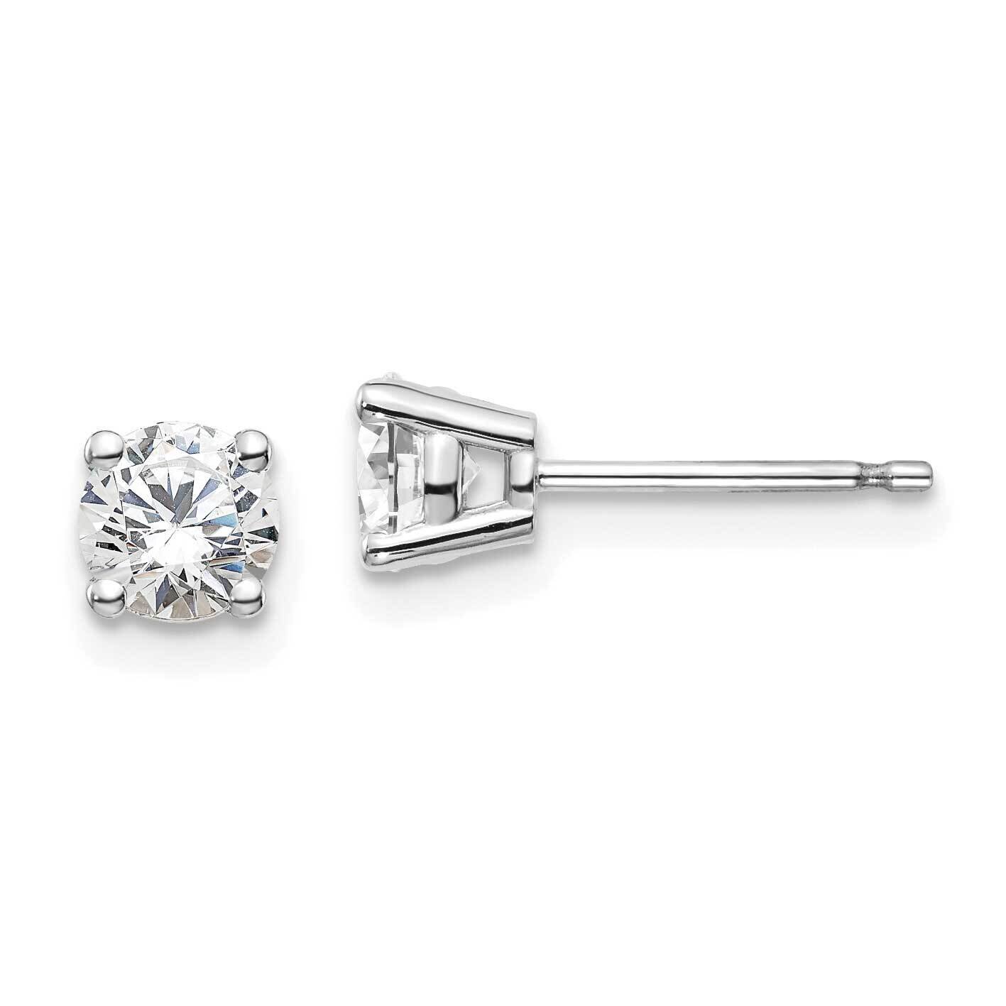 3/4Ctw Vs/Si, D E F, 4-Prong Earrings 14k White Gold Lab Grown Diamond EM1016-075-WLD, MPN: EM1016-…