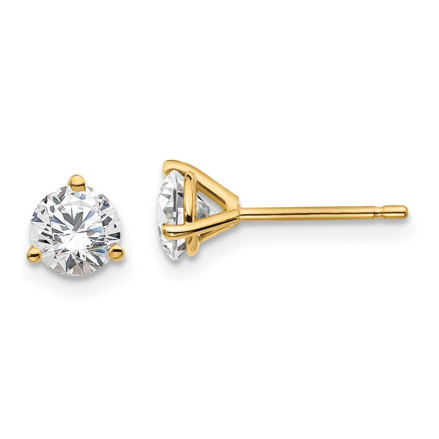 1Ctw Vs/Si, D E F, 3 Prong Earrings 14k Gold Lab Grown Diamond EM1017-100-LD, MPN: EM1017-100-LD, 1…