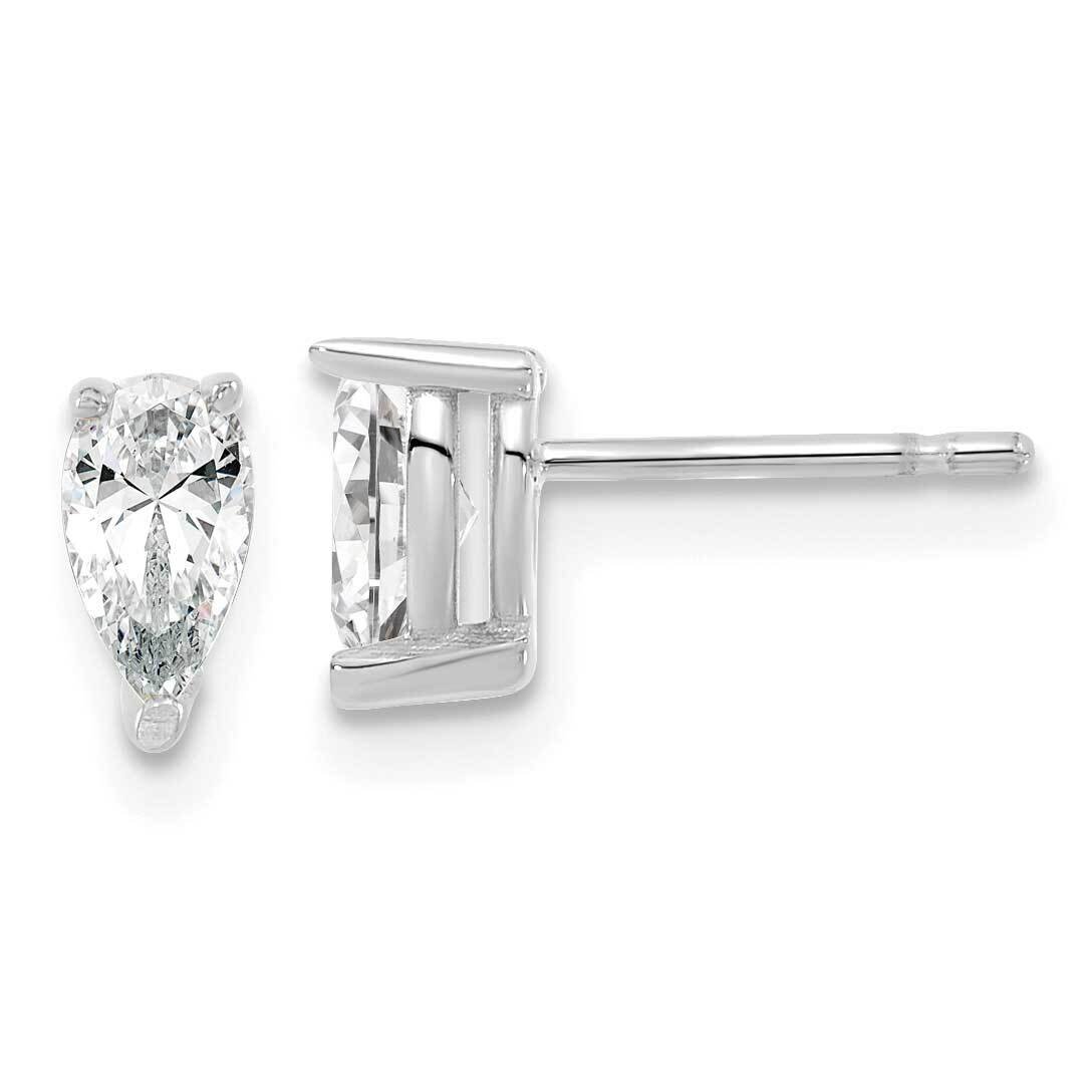 5.85X3.0mm Pear Lab Grown Diamond Si1/Si2, G H I, Stud Earrings 14k White Gold EM8797-066-WLG, MPN:…