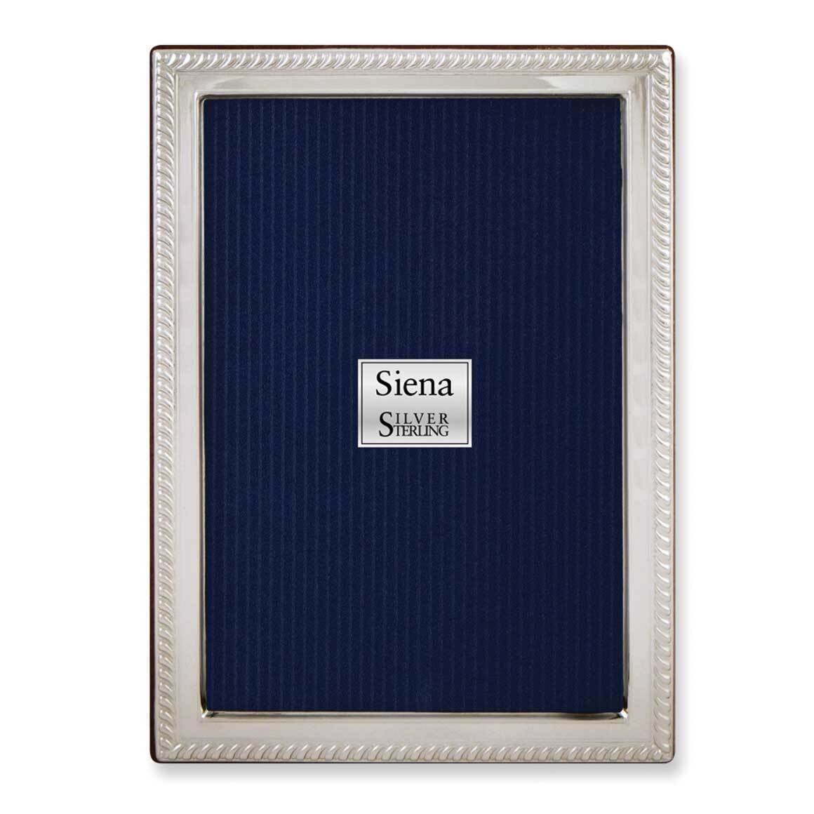 Roped Border 5X7 Photo Picture Frame 925 Sterling Silver GM12523