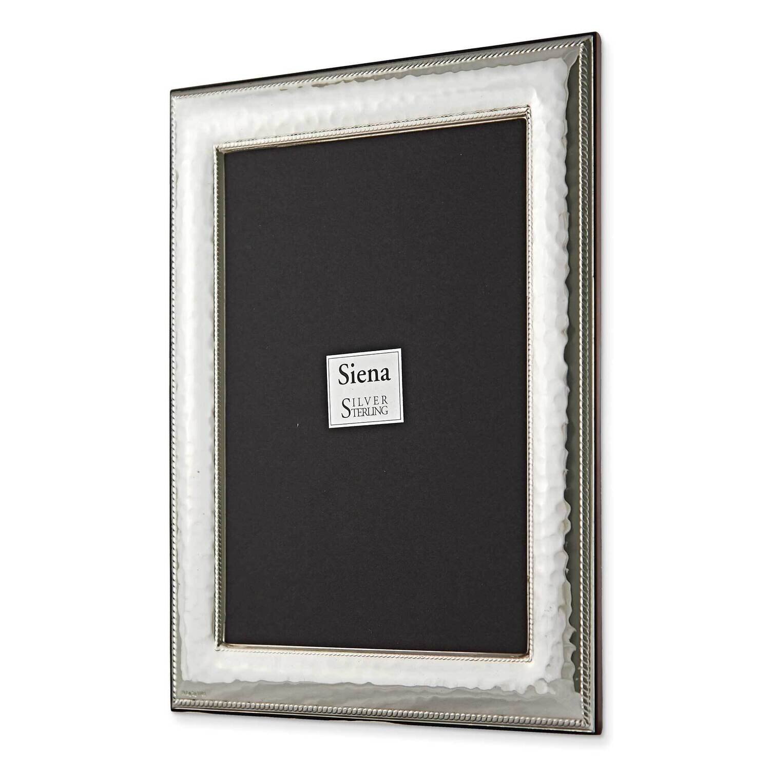 Bilaminate Hammered Roped Border 4X6 Picture Frame Sterling Silver GM12611, MPN: GM12611,