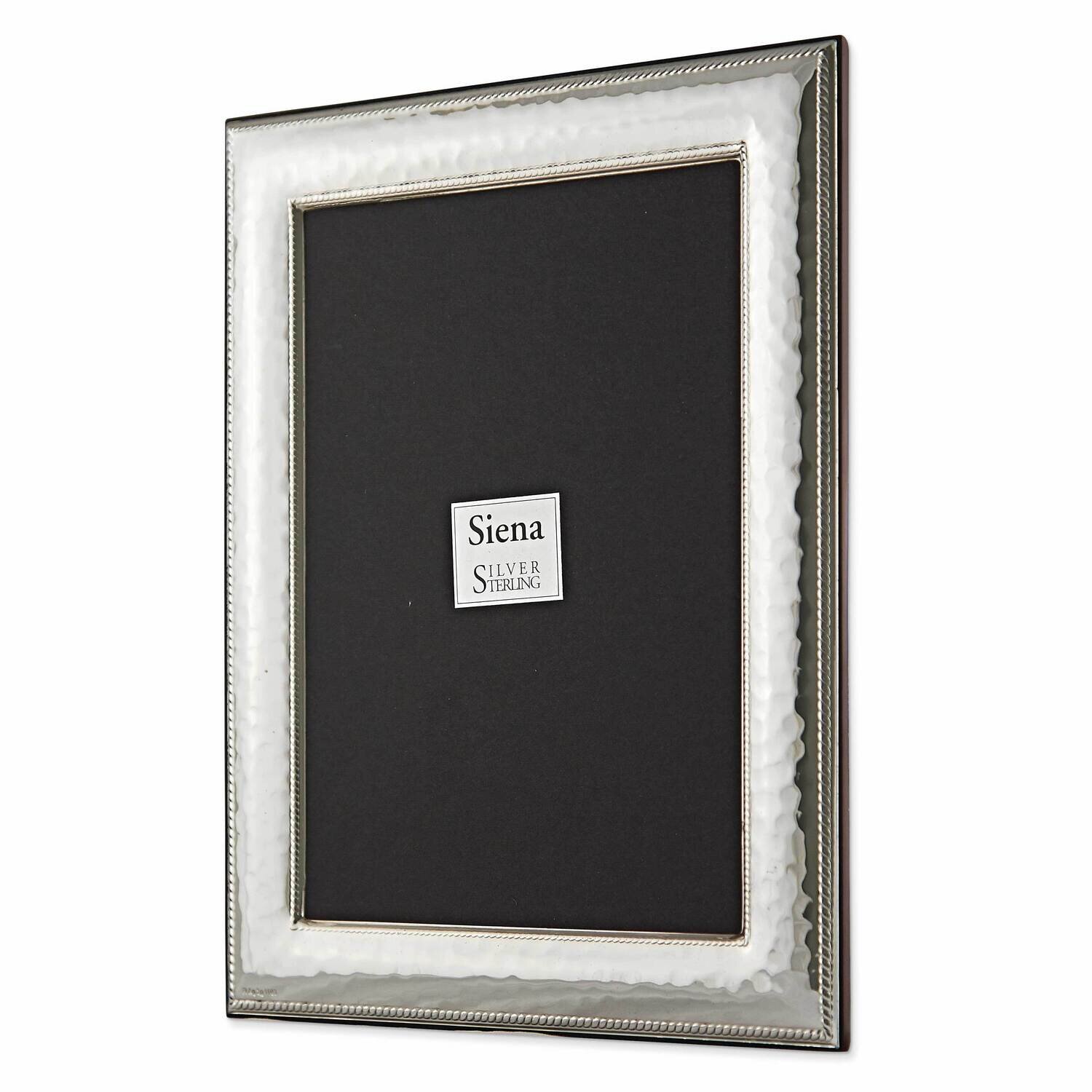 Bilaminate Hammered Roped Border 7.5X9.5 Picture Frame Sterling Silver GM12613, MPN: GM12613,