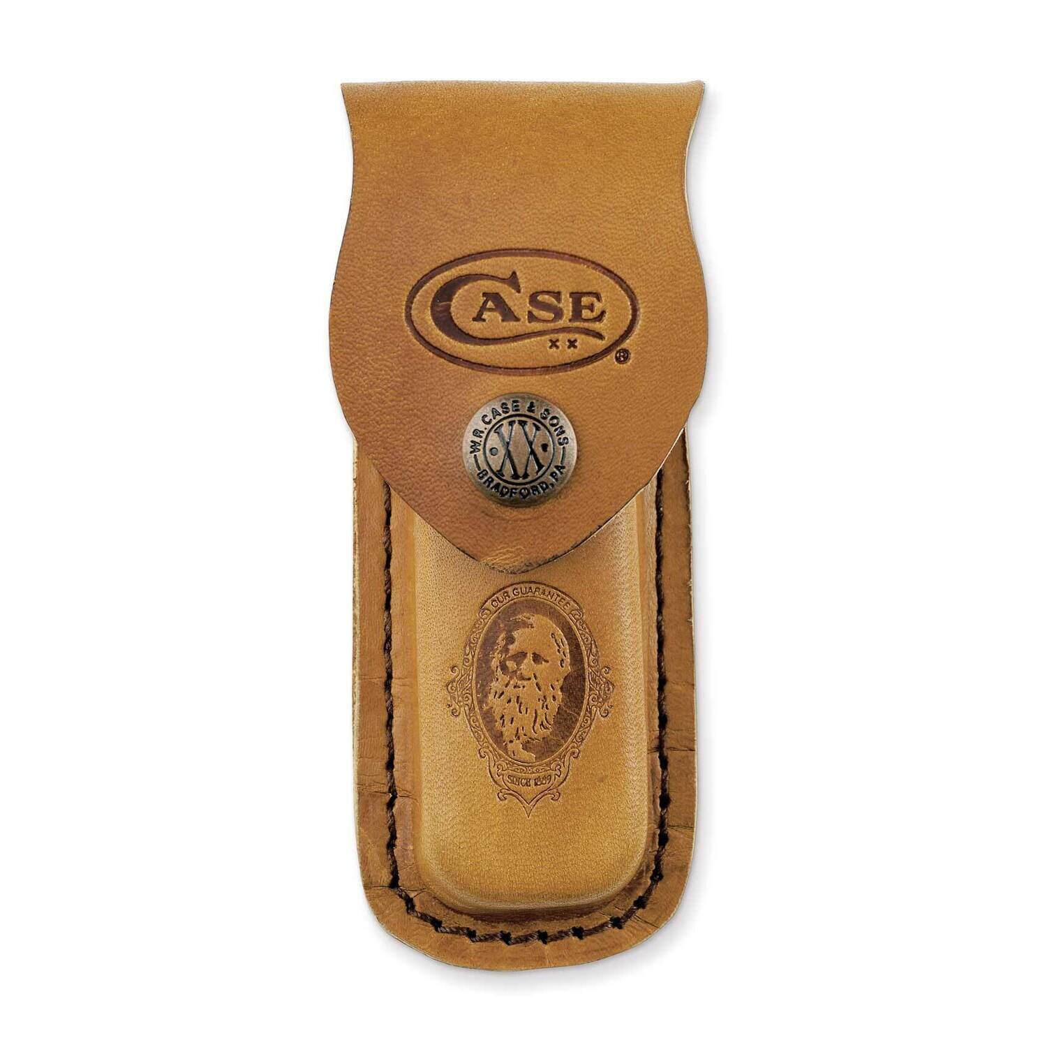 Case Medium with Stamped Logo Genuine Leather Knife Sheath GM13759