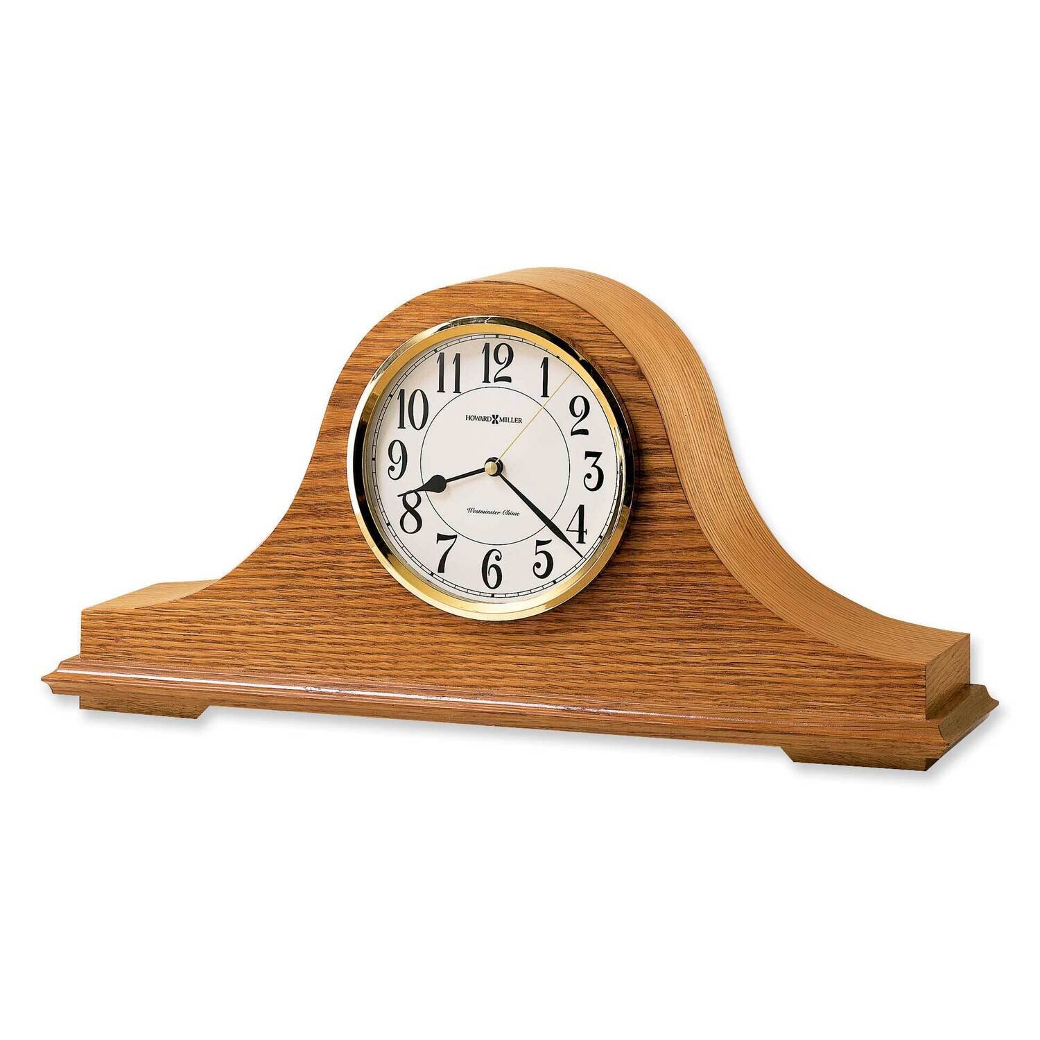 Nicholas Oak Finish Quartz Mantel Clock GM1477