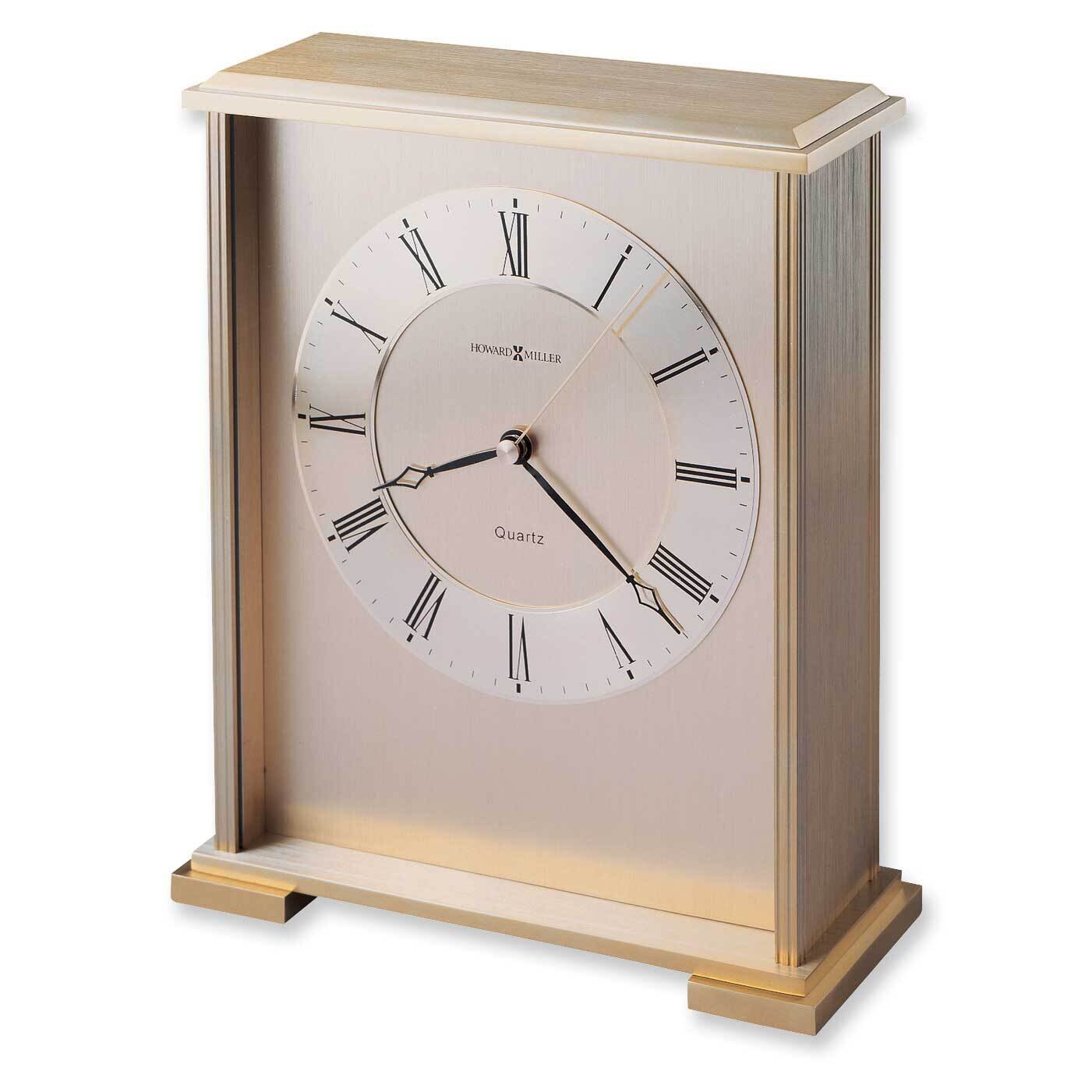 Exton Finish Quartz Table Clock Brass GM1480