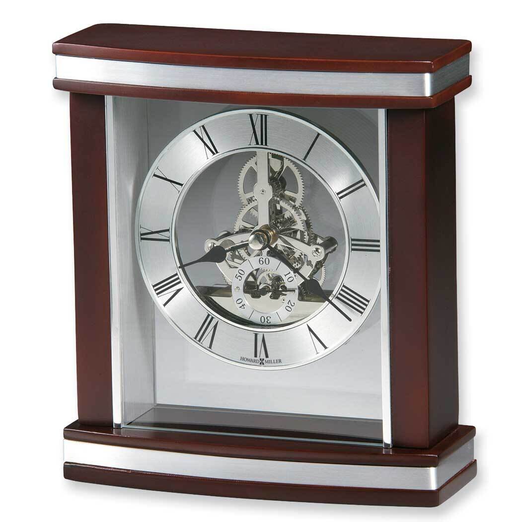 Templeton Rosewood and Silver Finish Quartz Table Clock GM1482, MPN: GM1482, 20867456734