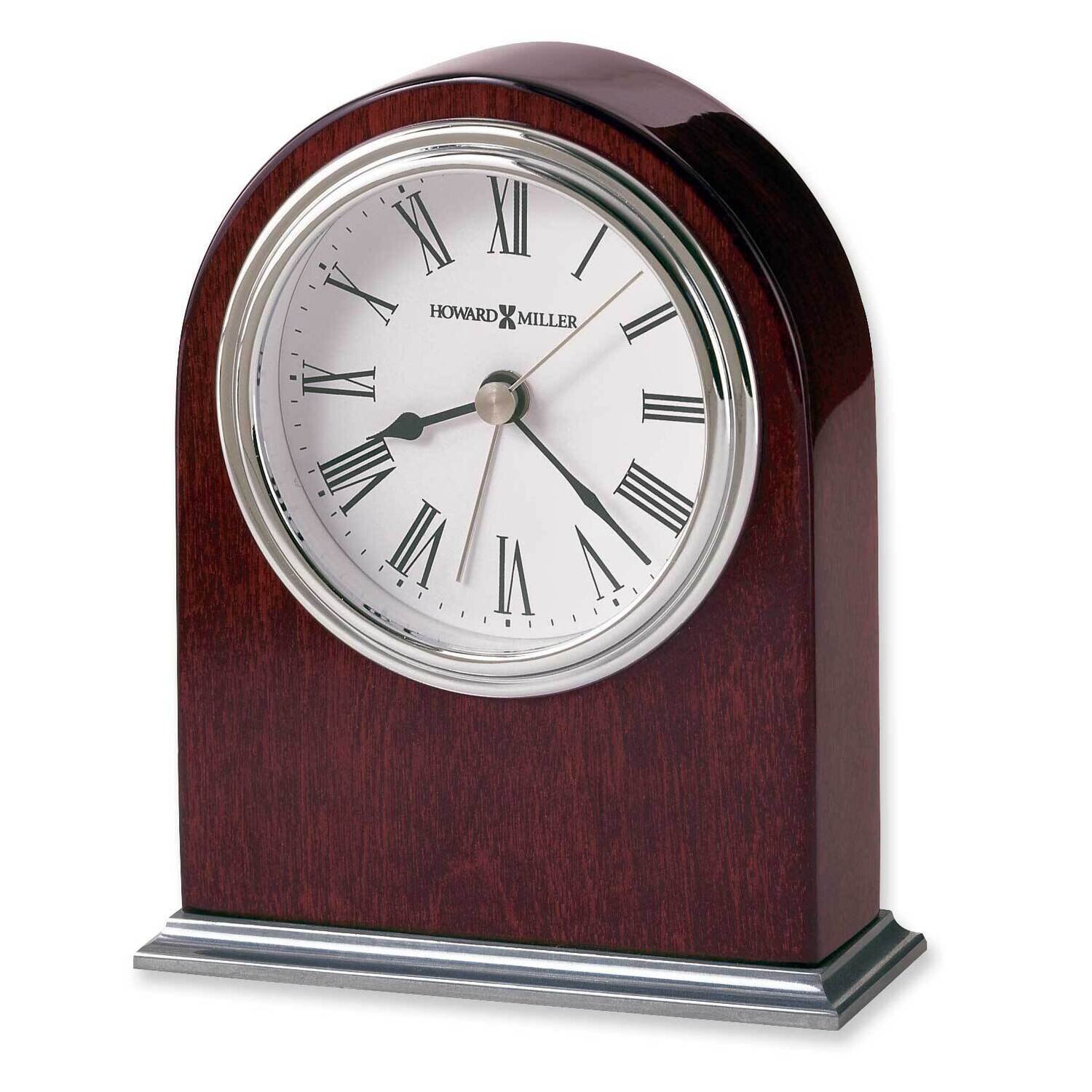 Walker Rosewood and Nickel Finish Quartz Alarm Clock GM1487