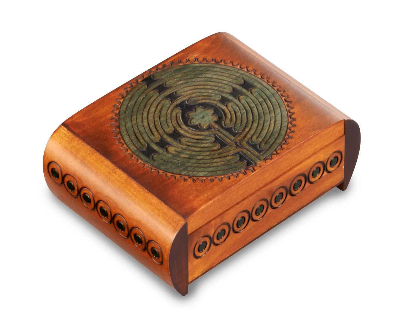 Carved Maze Wooden Puzzle Box GM16143
