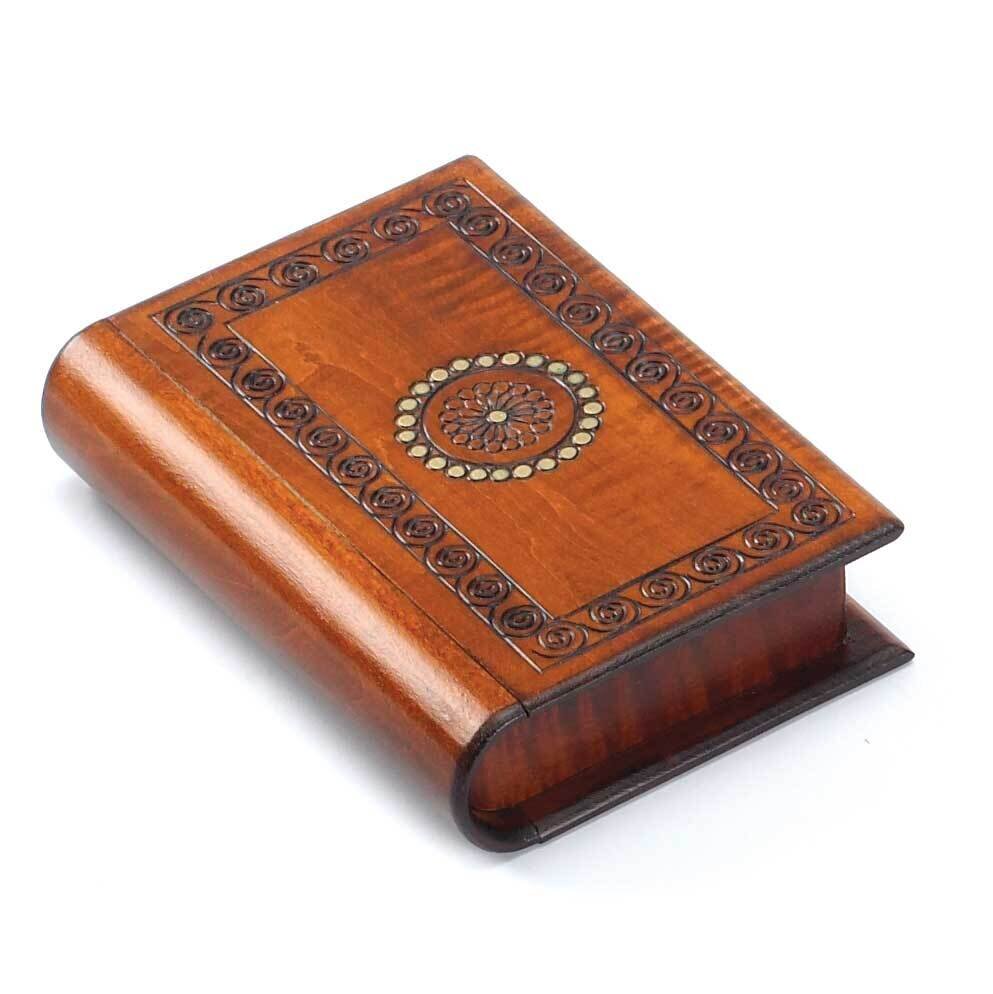 Book-Shaped Wooden Puzzle Box GM16145