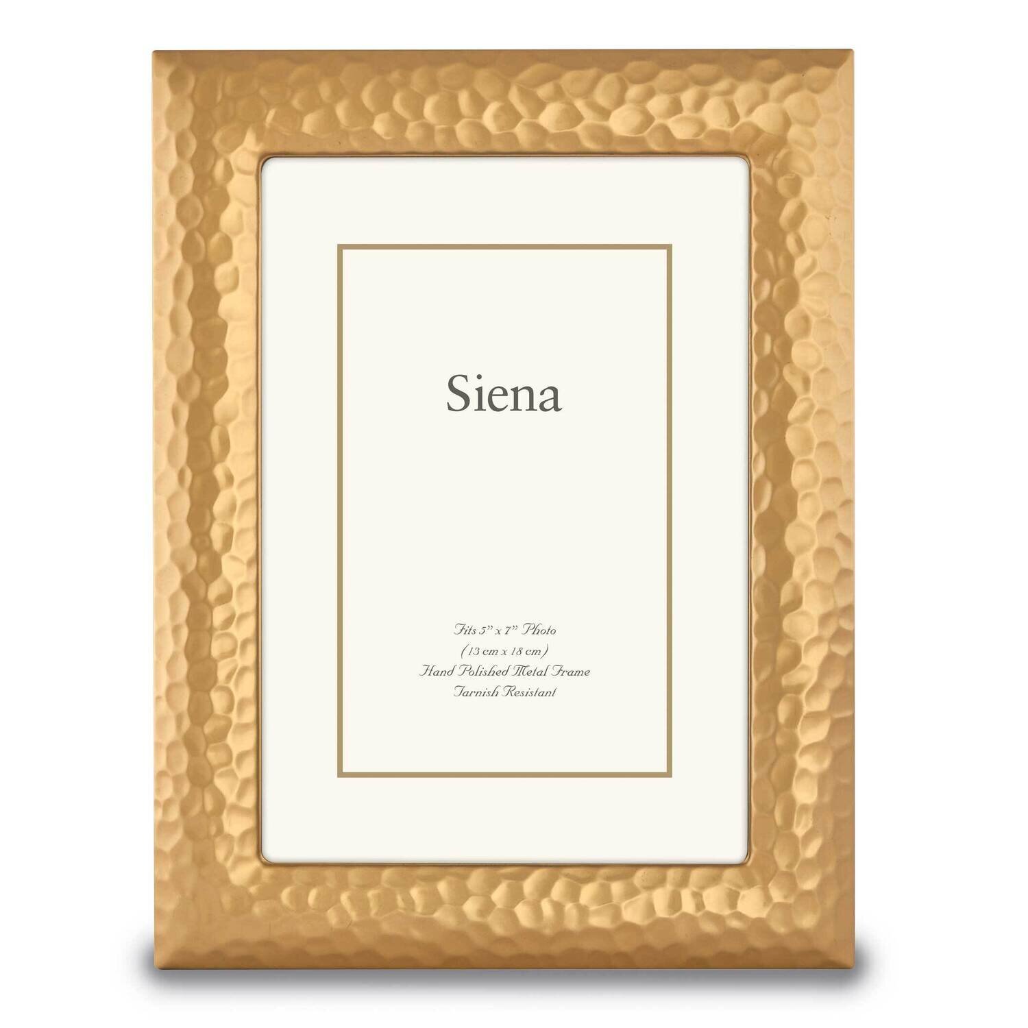 Hammered 5X7 Photo Picture Frame Gold-tone GM17212, MPN: GM17212, 820036019698