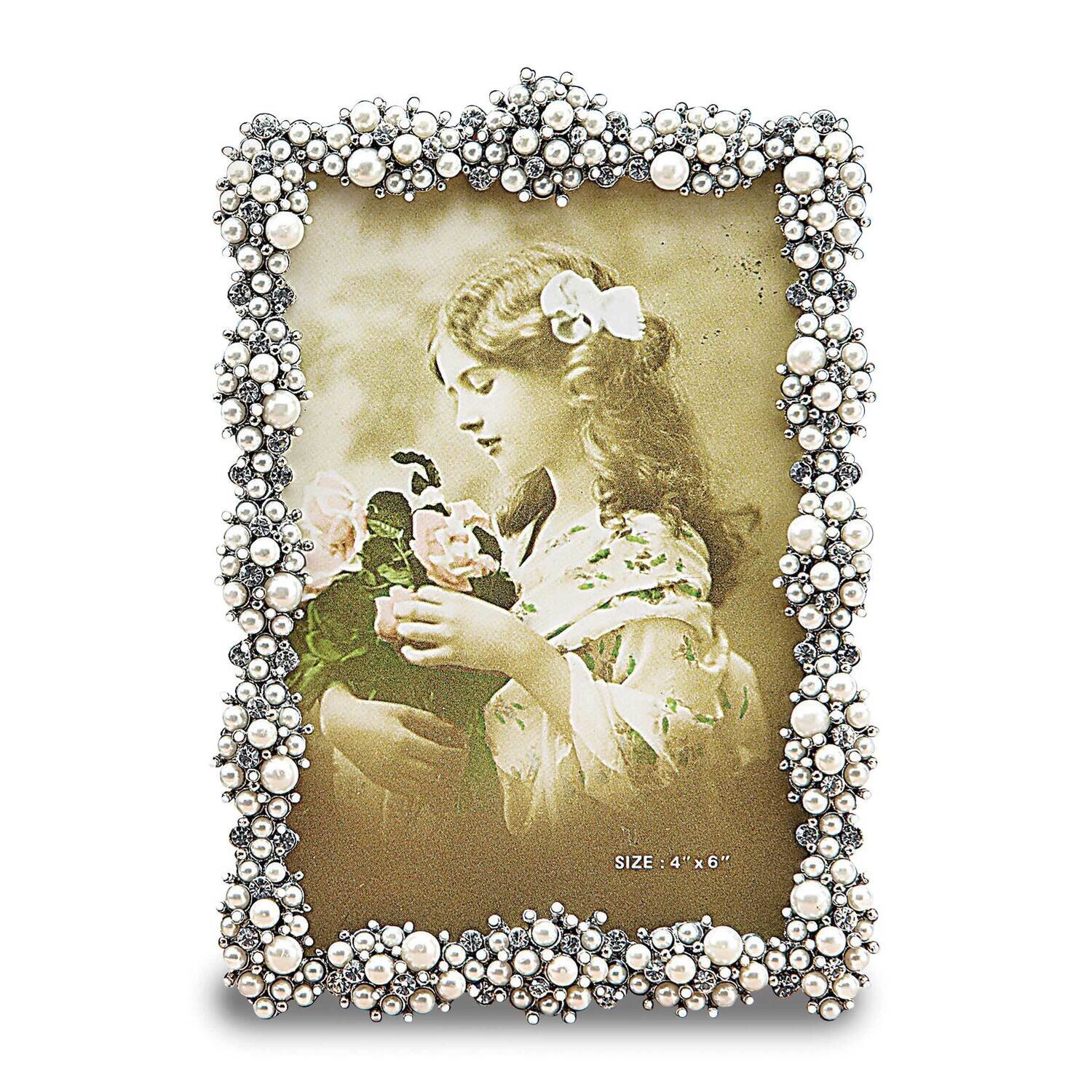 Faux Pearl Cluster Jewel-Tone 5X7 Photo Picture Frame GM17282