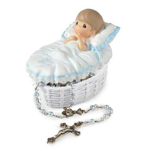 Precious Moments Blue Baby Baptism Rosary with Box GM18952, MPN: GM18952, 875555030389