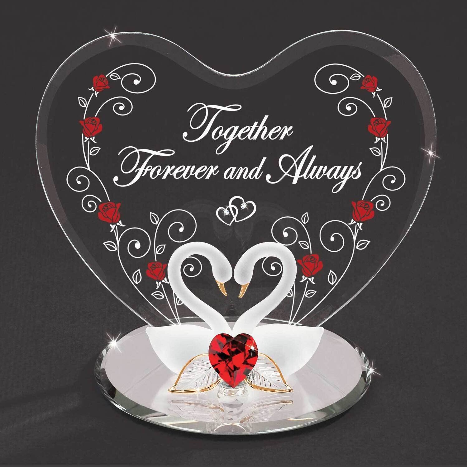 Swan Pair Forever and Always Glass Figurine GM19254, MPN: GM19254, 708873035364