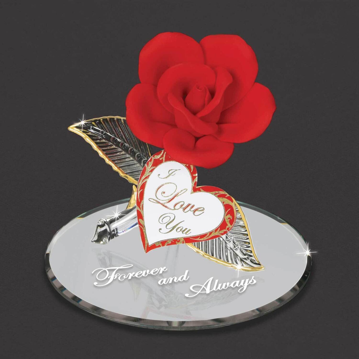 Rose Forever and Always Glass Figurine GM19274, MPN: GM19274, 708873037153