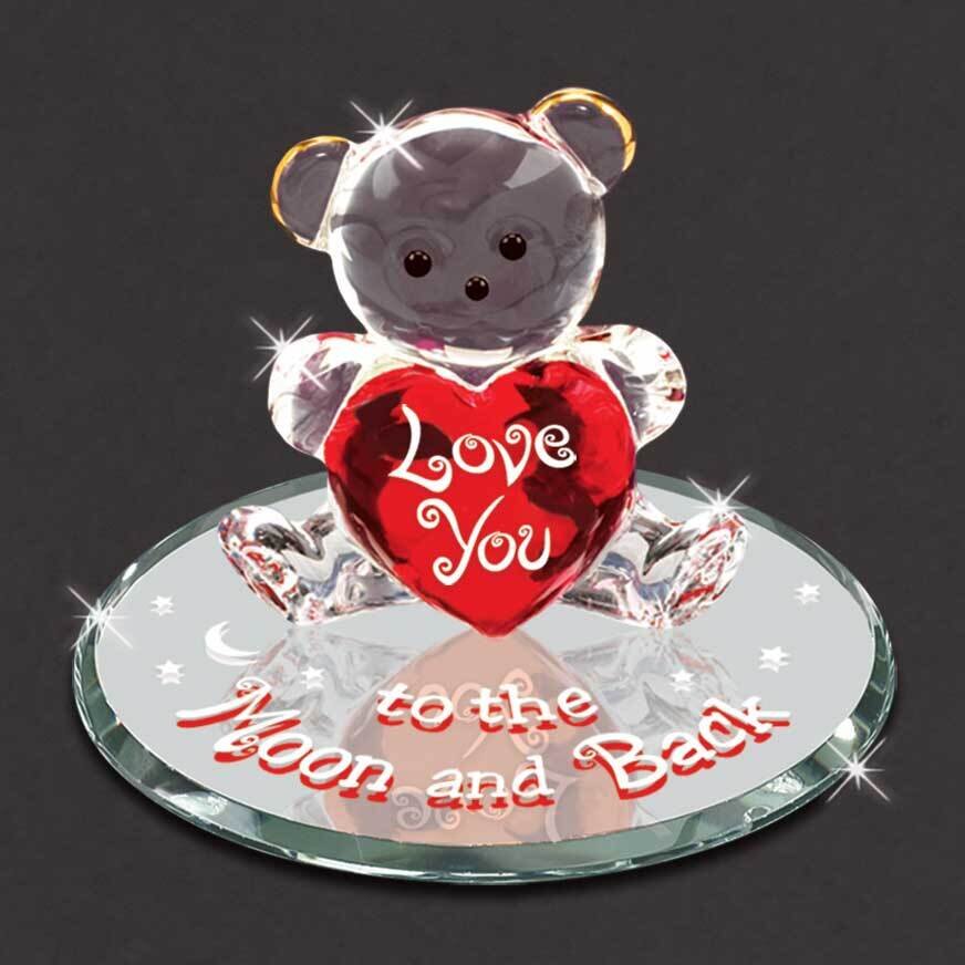 Bear Moon and Back Glass Figurine GM19288, MPN: GM19288, 708873035388