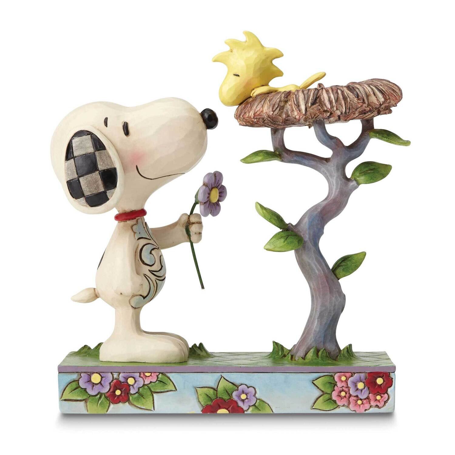 Peanuts Jim Shore Snoopy with Woodstock In Nest Figurine GM19432