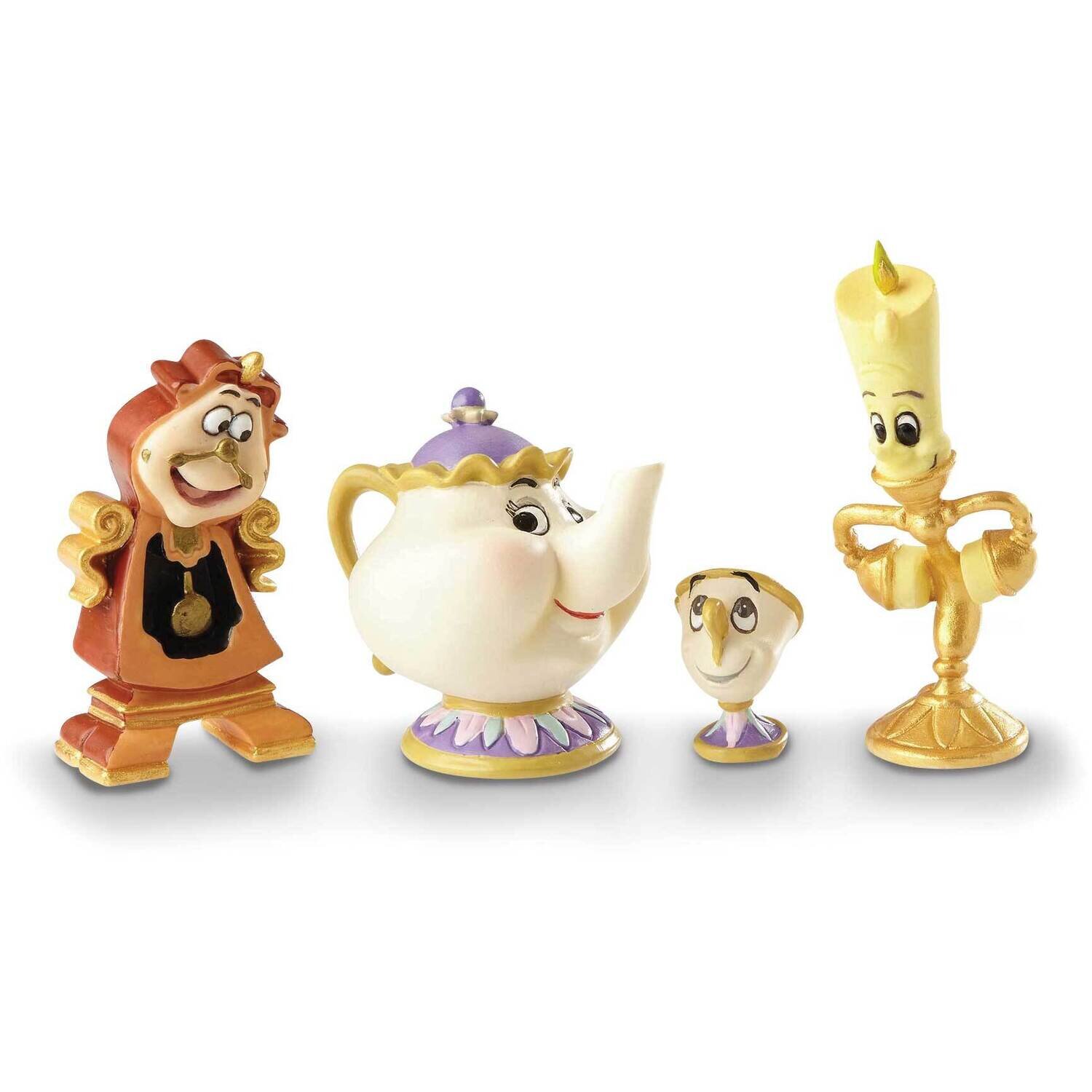 Disney Showcase Lumiere, Mrs. Potts, Chip and Cogsworth Figurine Set GM19620