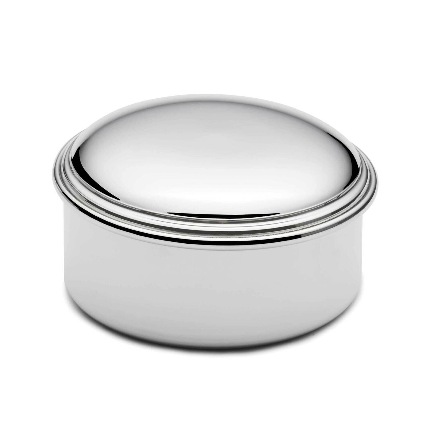 Empire Polished Round Jewelry Box Pewter GM19816