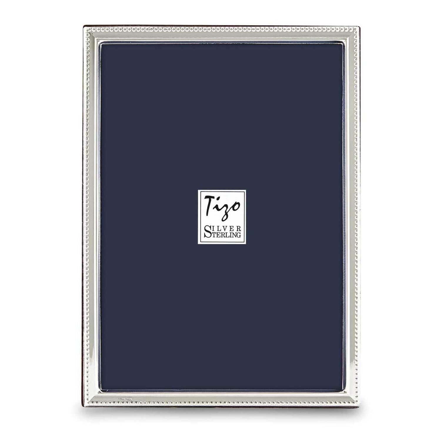 Narrow Beaded 5X7 Photo Picture Frame Sterling Silver GM19937, MPN: GM19937,