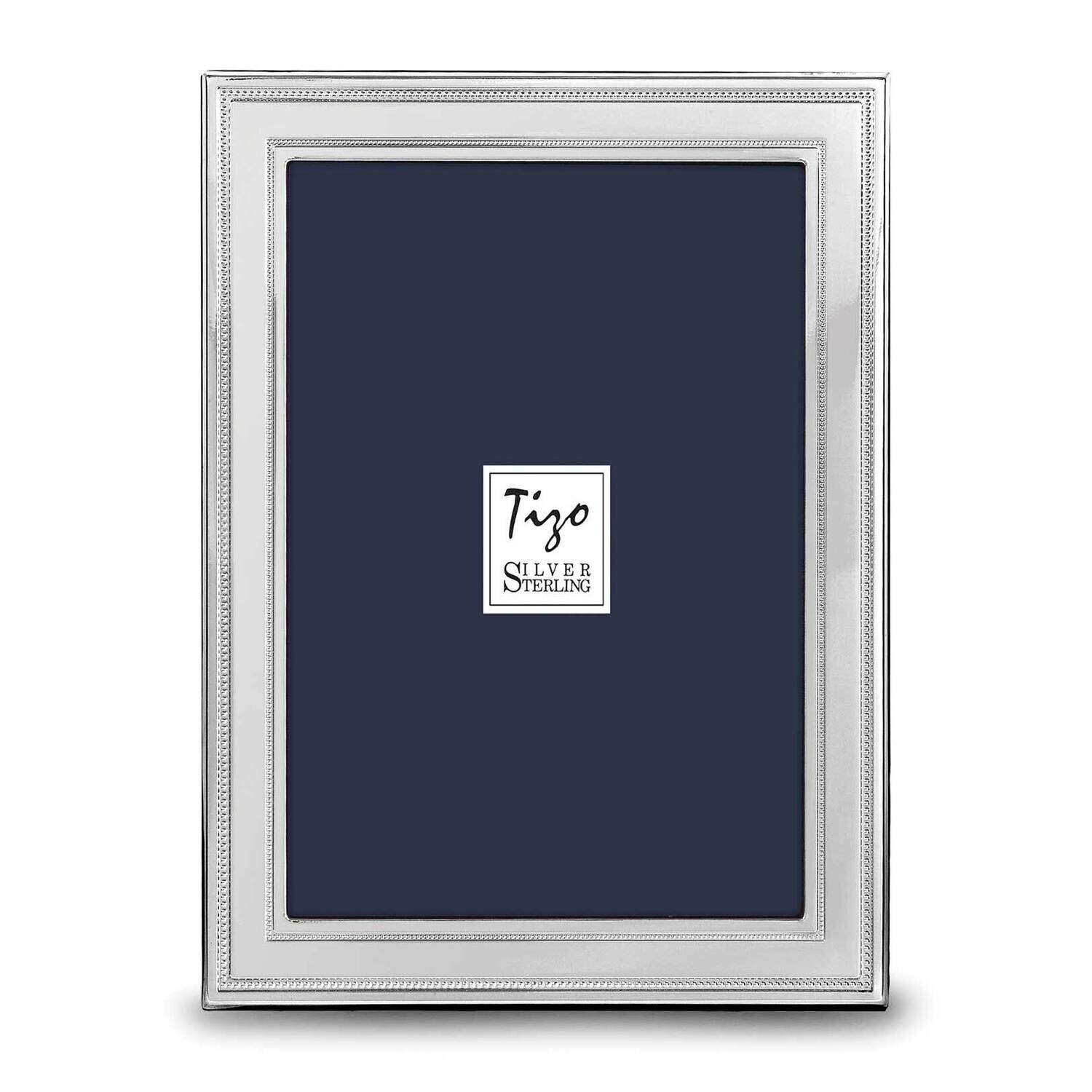 Double Beaded 5X7 Photo Picture Frame Sterling Silver GM19943, MPN: GM19943,