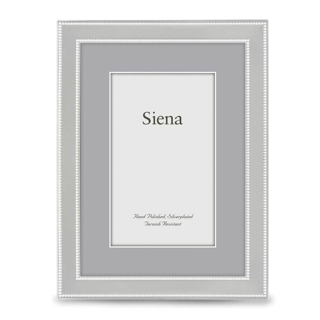 Double Beaded 5X7 Photo Picture Frame Silver-plated GM19952, MPN: GM19952, 820036016925
