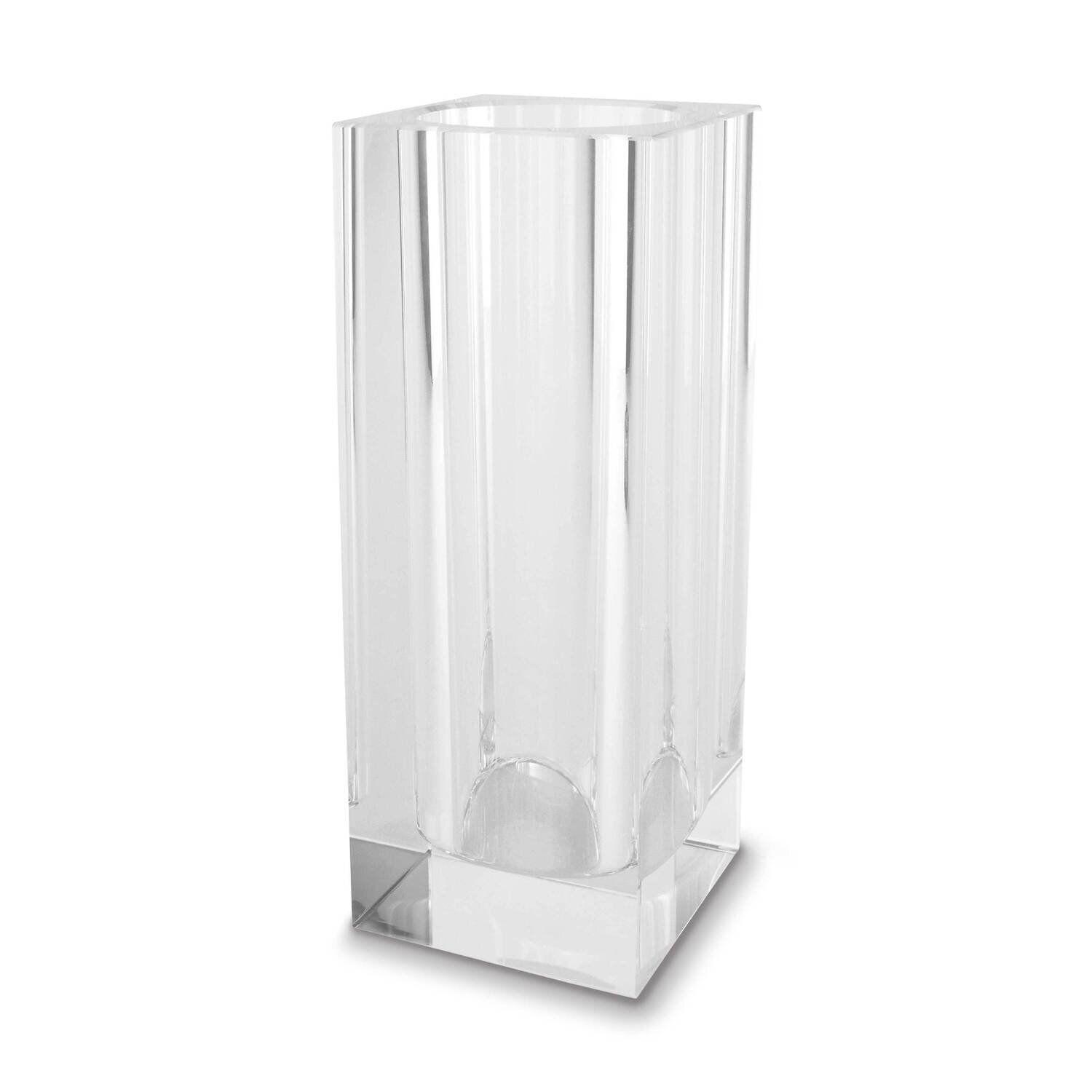 Crystal Glass Large Rectangle Block Vase GM19994
