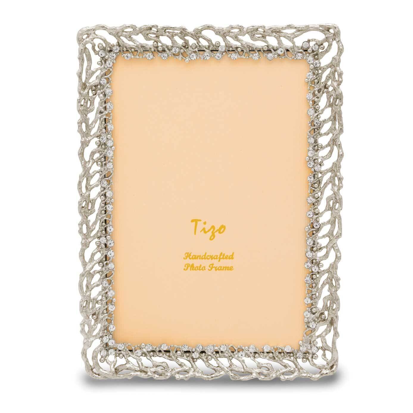 Ivy with Crystals 4X6 Photo Picture Frame Silver-tone GM20015, MPN: GM20015,