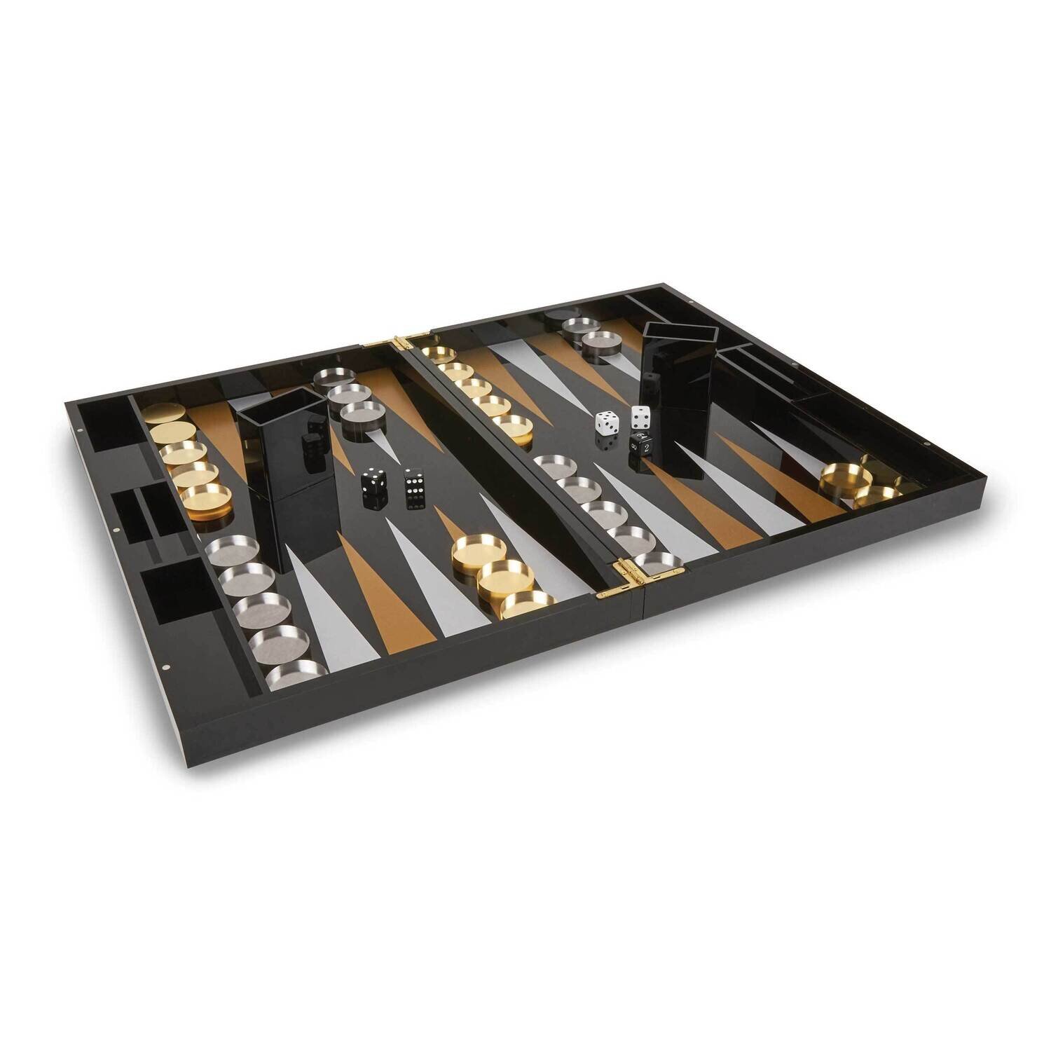 Black Acrylic Backgammon Set GM22485