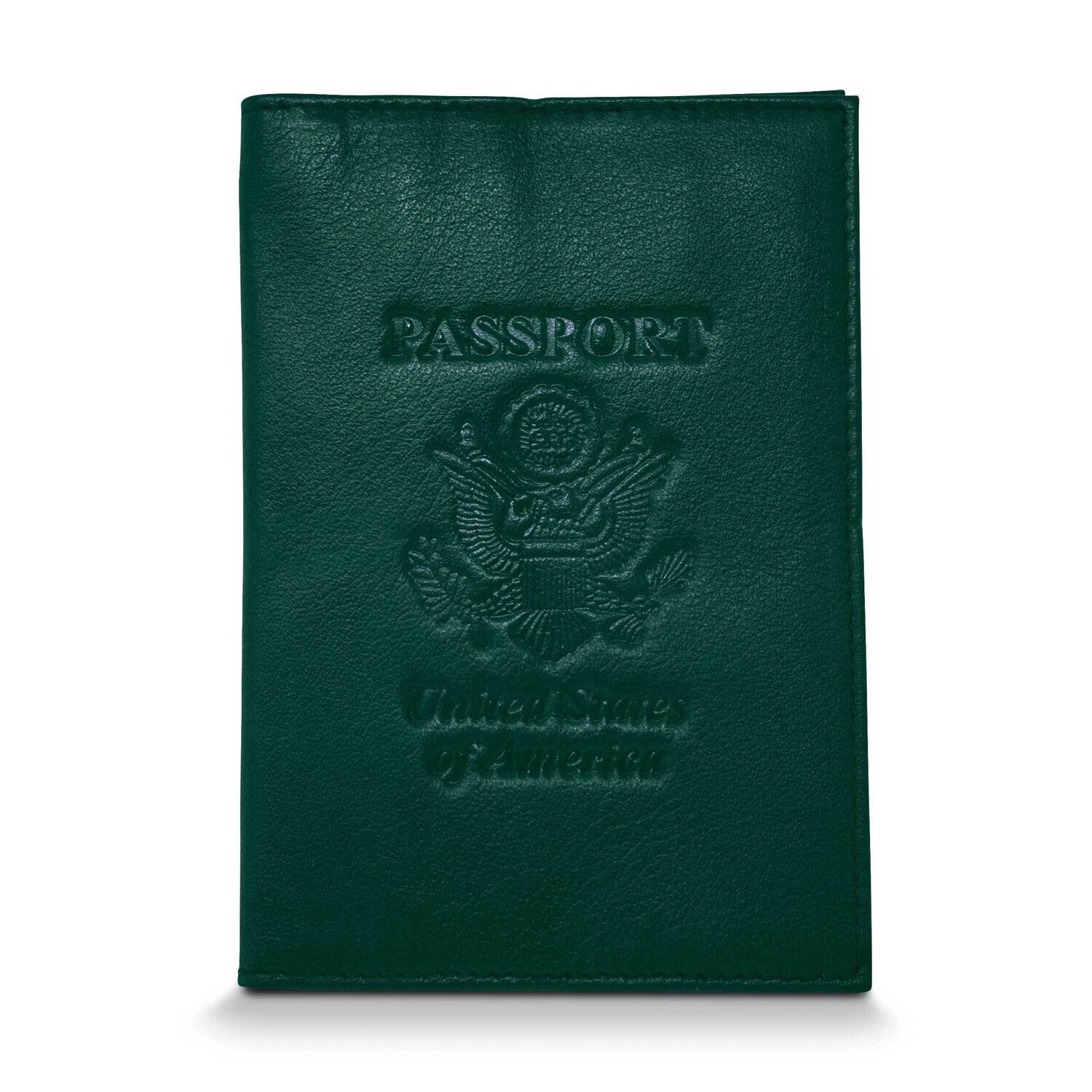 Green Genuine Cowhide Leather Rfid Blocking Passport Wallet GM22564, MPN: GM22564, 788089148676