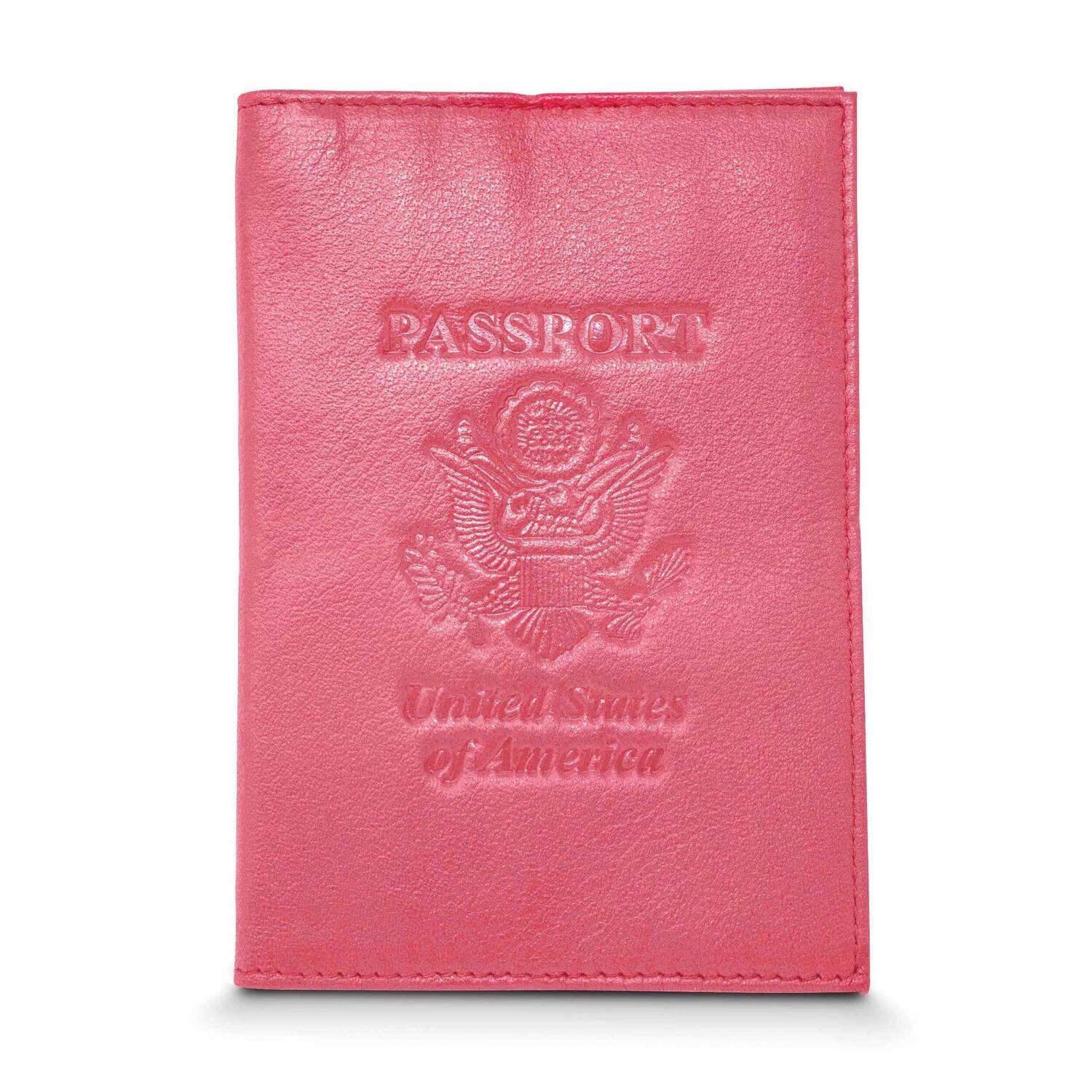Pink Genuine Cowhide Leather Rfid Blocking Passport Wallet GM22567, MPN: GM22567, 788089150471