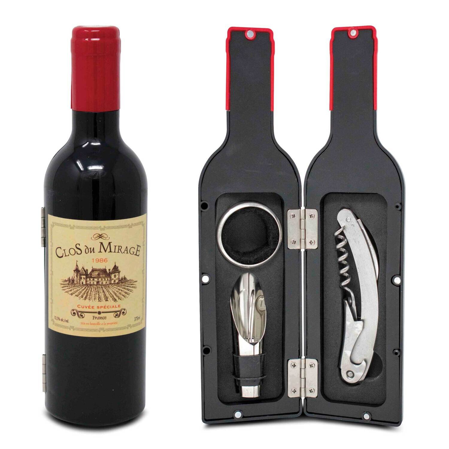 Wine Bottle 3-Piece Bar Tool Set GM22584