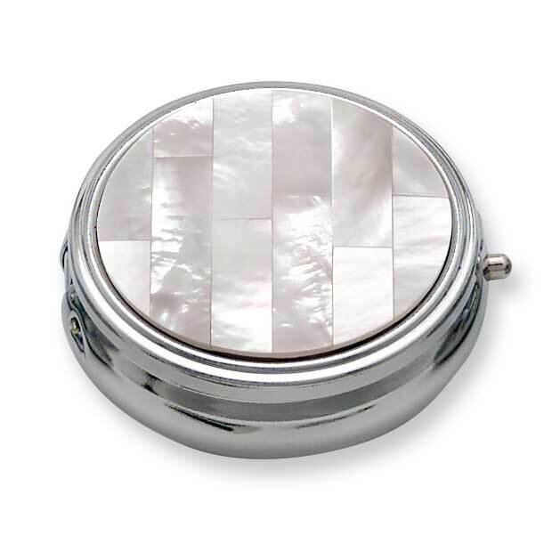 White Mother Of Pearl Pill Box GM2937, MPN: GM2937,