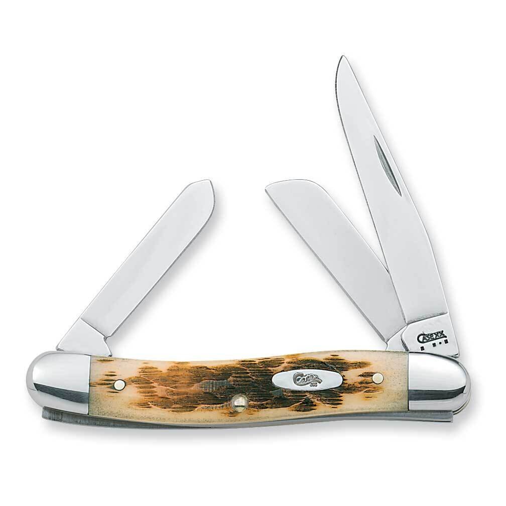Case Amber Bone Medium Stockman Pocket Knife GM531