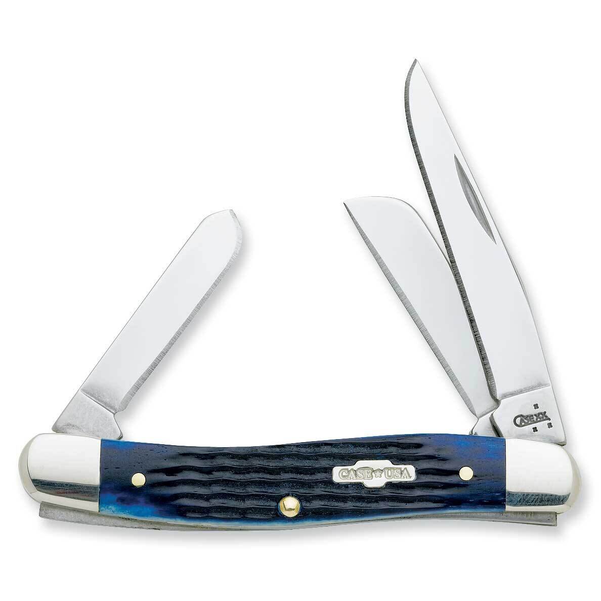 Case Blue Bone Handle Medium Stockman Pocket Knife GM552, MPN: GM552, 21205028019