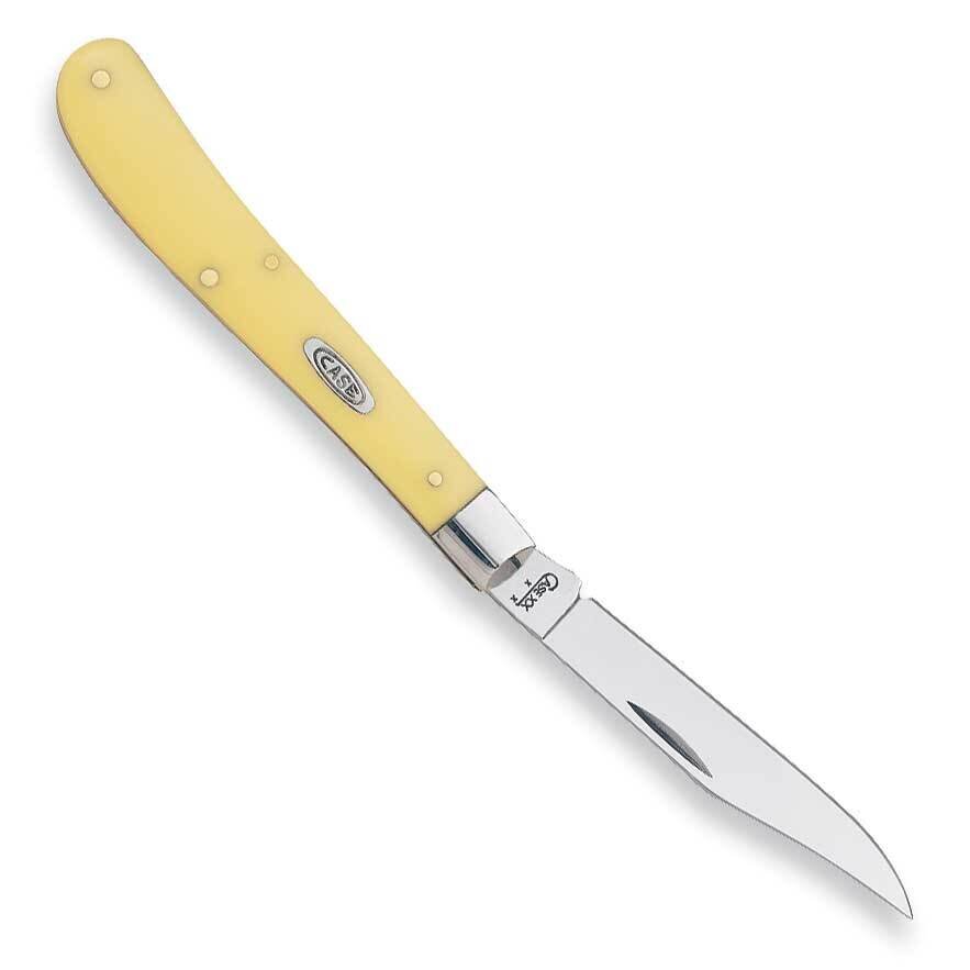 Case Yellow Barehead Slimline Trapper Pocket Knife GM563