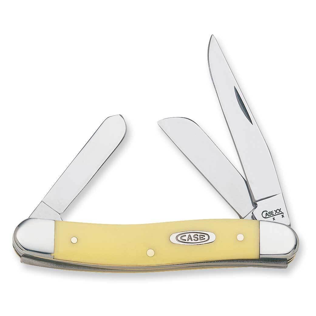 Case Yellow Delrin Medium Stockman Pocket Knife GM565