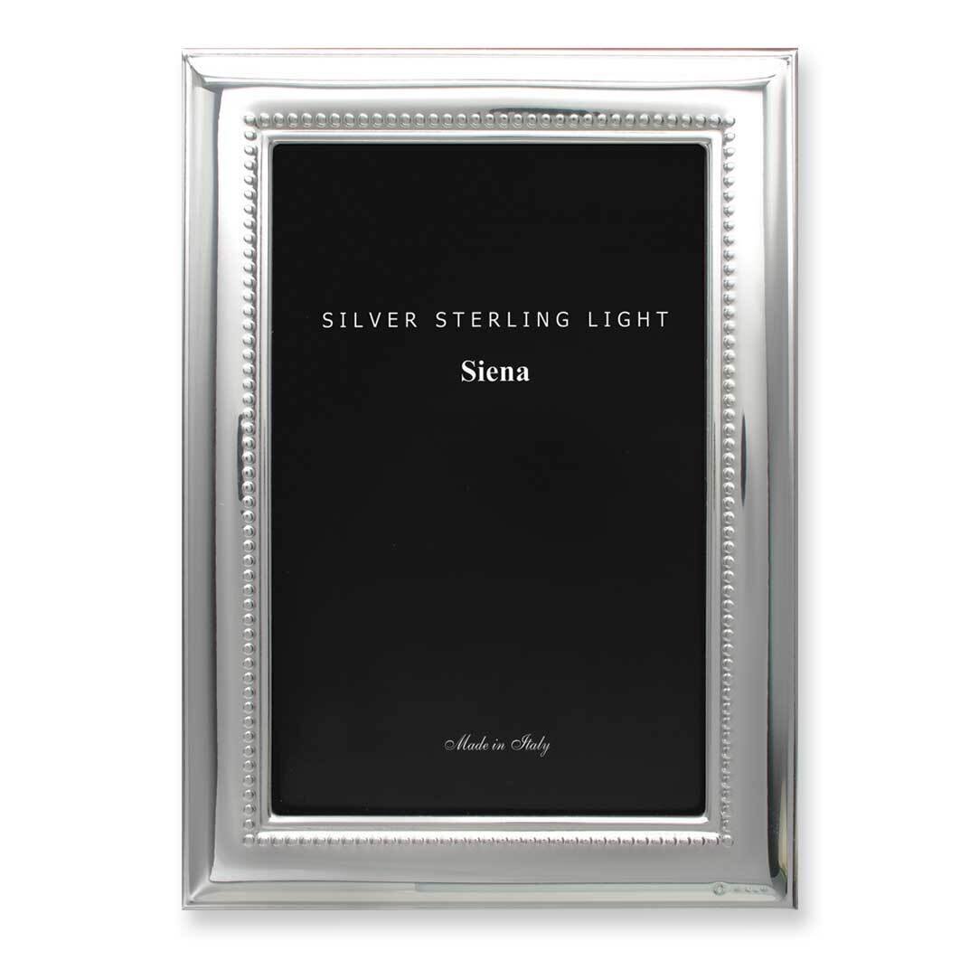 Bilaminate Wide Plain Beaded 5X7 Picture Frame Sterling Silver GM7048, MPN: GM7048,