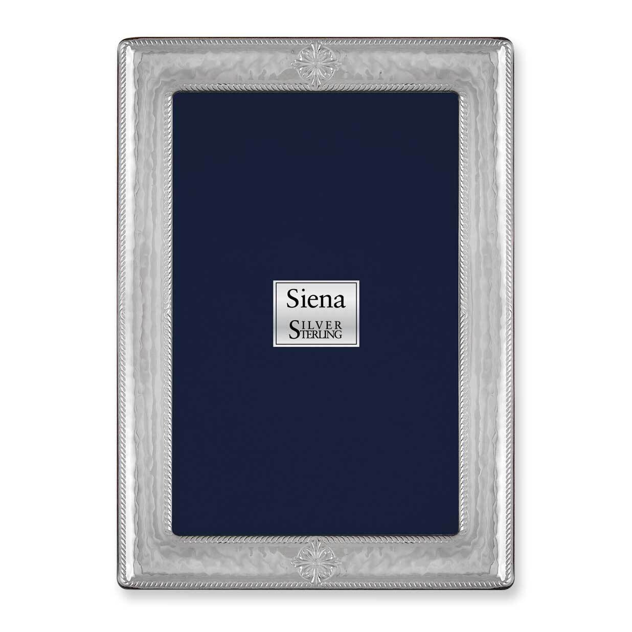 Bilaminate Hammered Rope with Star 4X6 Picture Frame Sterling Silver GM7122, MPN: GM7122,
