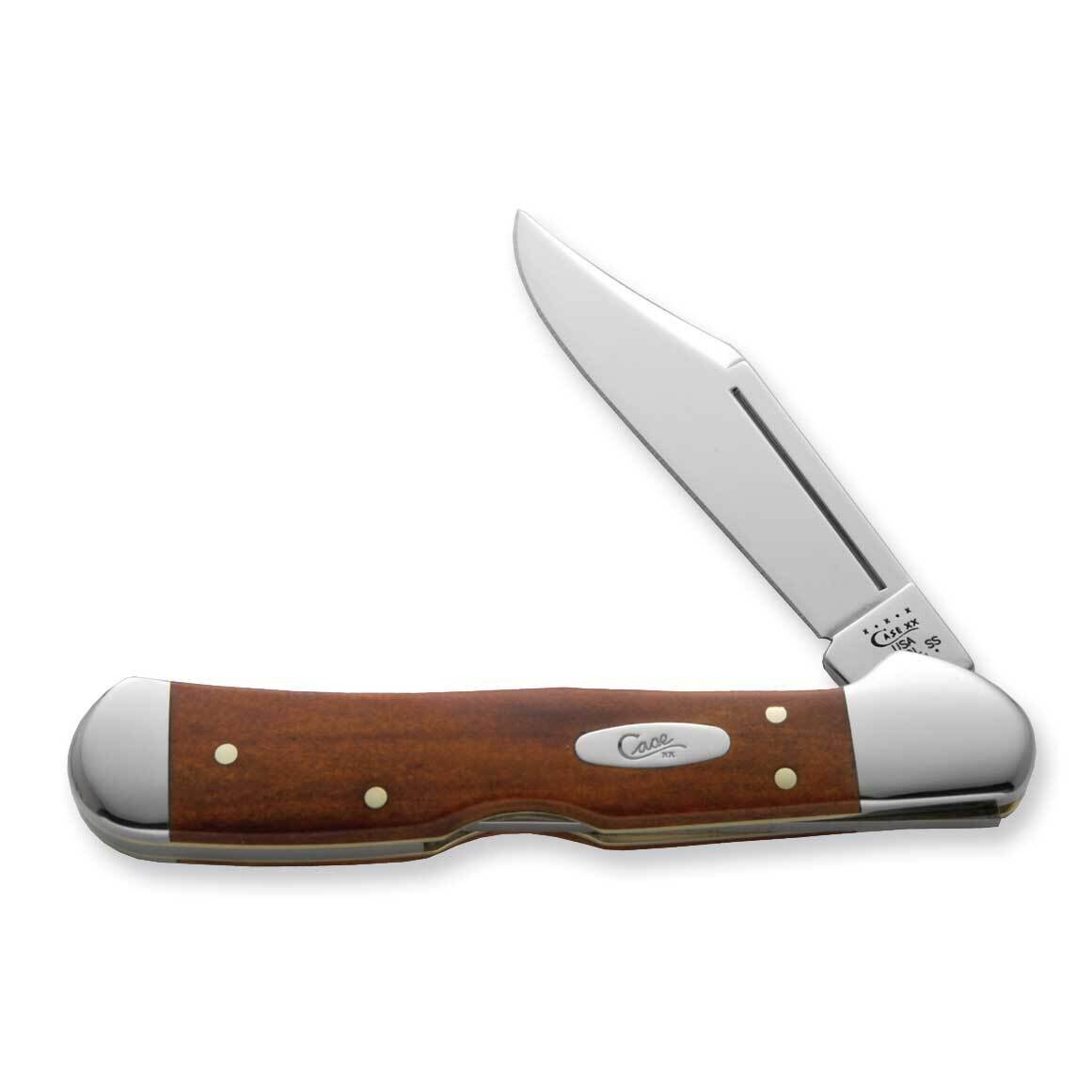 Case Smooth Chestnut Bone Mini Copperlock Knife GM8275