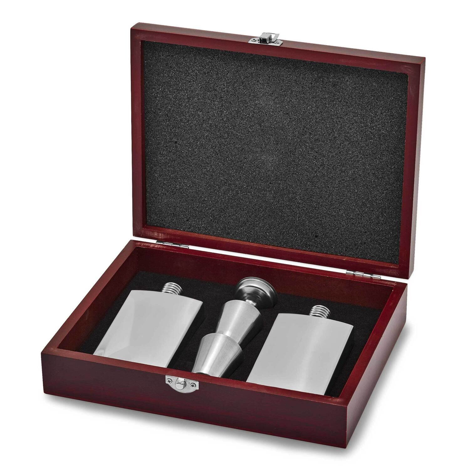 Polished Two-4Oz Flasks Gift Set Stainless Steel GP2792, MPN: GP2792, 788089146153