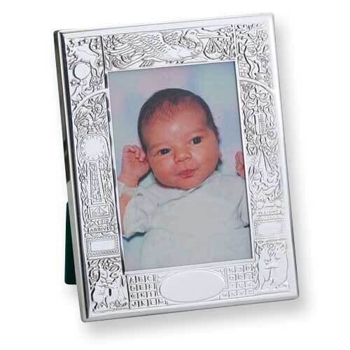 4X6 Birth Record Photo Picture Frame Pewter GP8910, MPN: GP8910, 781642003726
