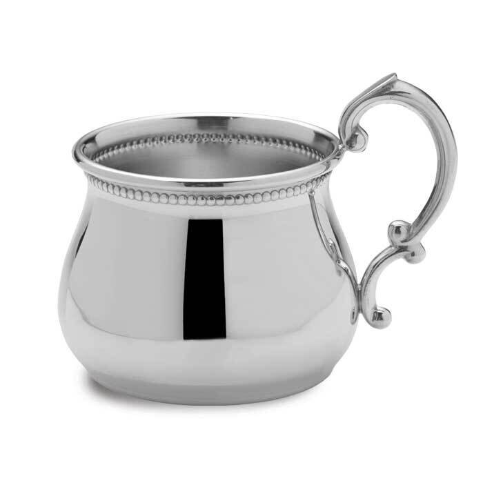 Beaded Baby Cup Pewter GP8925, MPN: GP8925, 781642003764