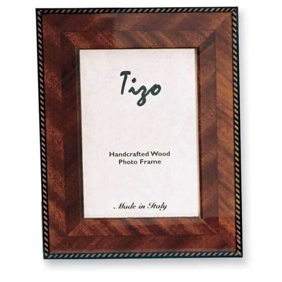 Brown Marquetry 4X6 Photo Picture Frame GP9022