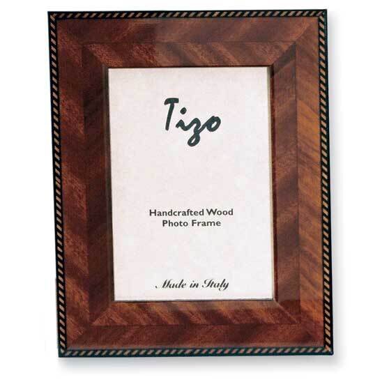 Brown Marquetry 5X7 Photo Picture Frame GP9023