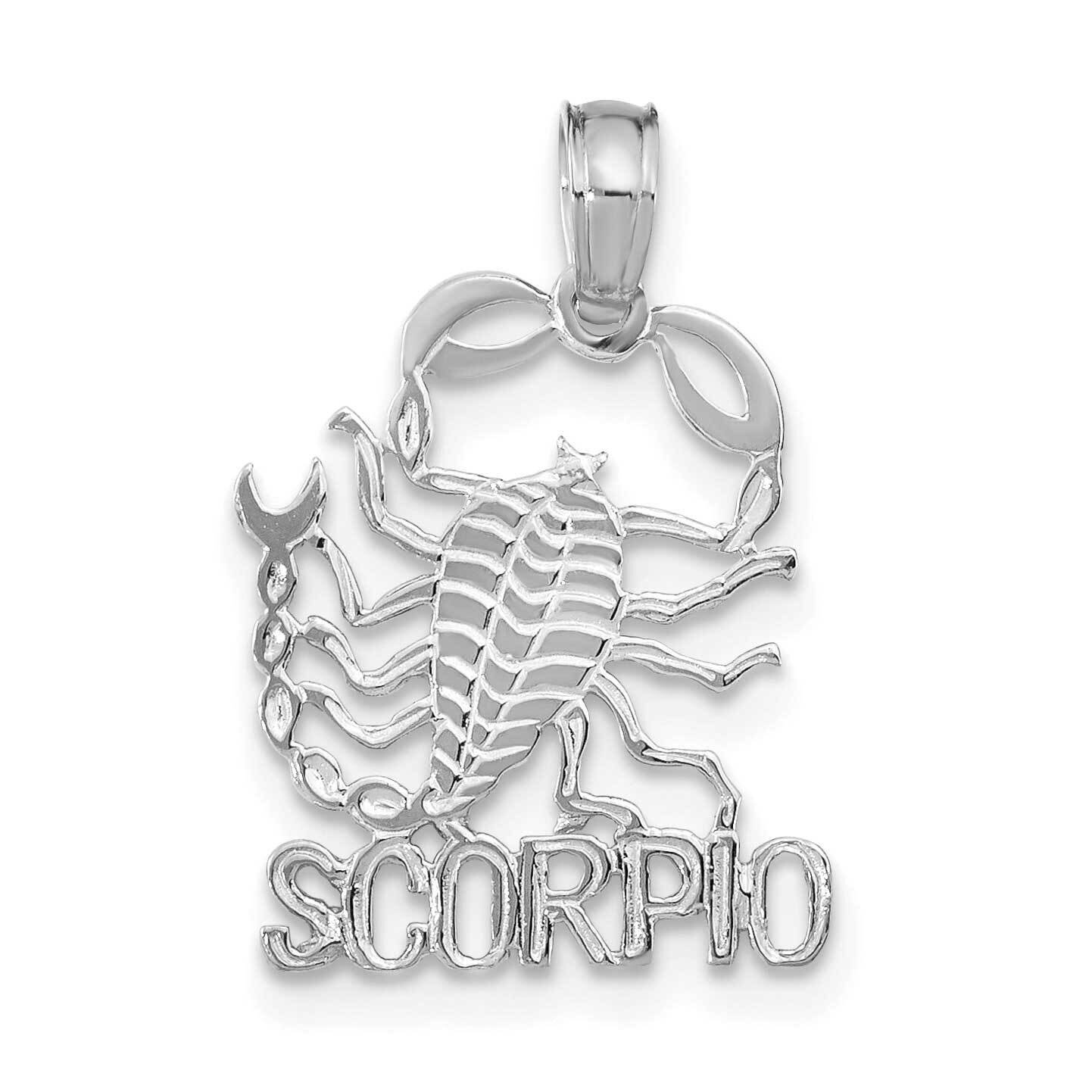 Scorpio Charm 14k White Gold K8953W, MPN: K8953W, 196904071892
