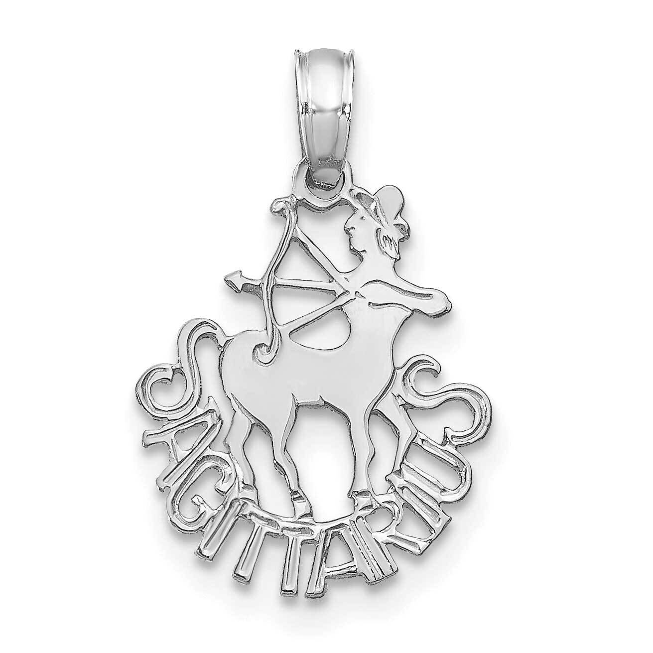 Sagittarius Charm 14k White Gold K8954W, MPN: K8954W, 196904071885