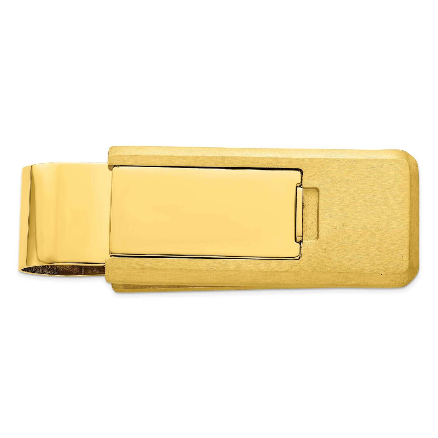 Yellow Ip-Plated Flip Money Clip Stainless Steel KW760