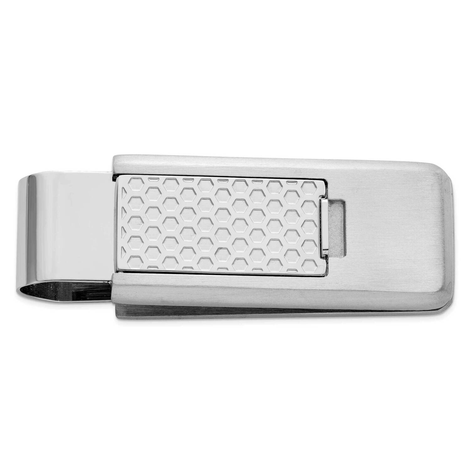 Honeycomb Design Flip Money Clip Stainless Steel KW762, MPN: KW762,